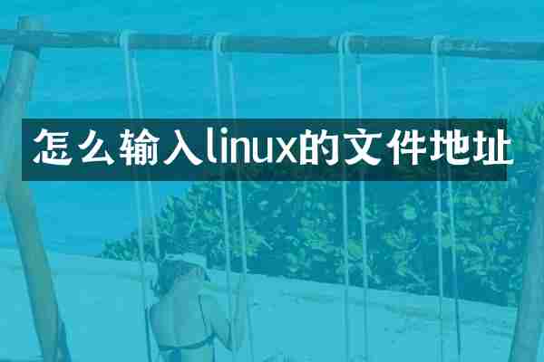 怎么输入linux的文件地址