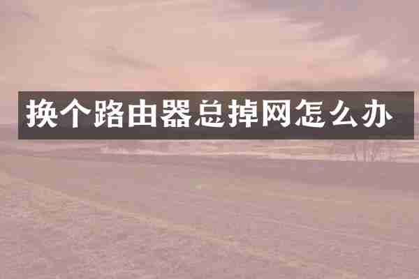 换个路由器总掉网怎么办