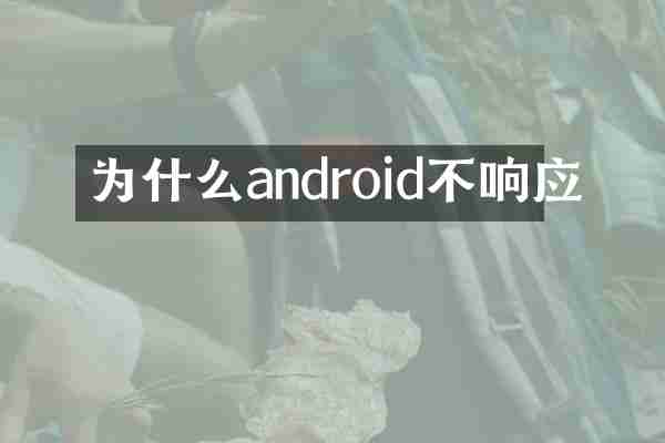 为什么android不响应