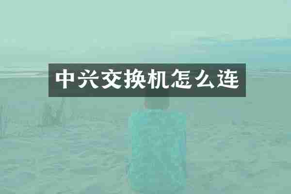 中兴交换机怎么连