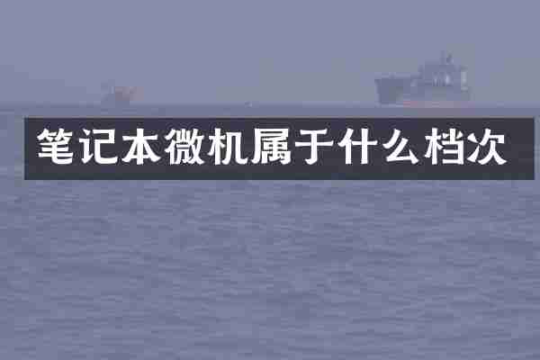 笔记本微机属于什么档次