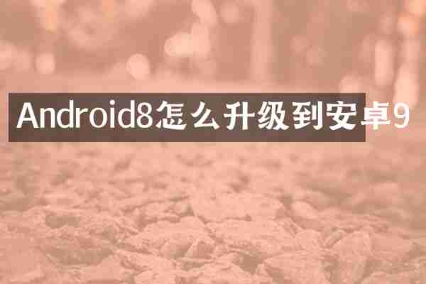 Android8怎么升级到安卓9