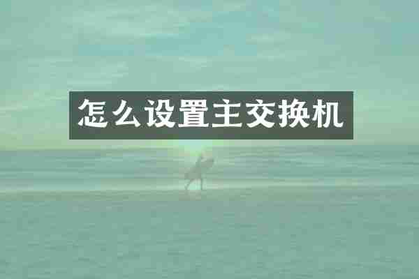 怎么设置主交换机