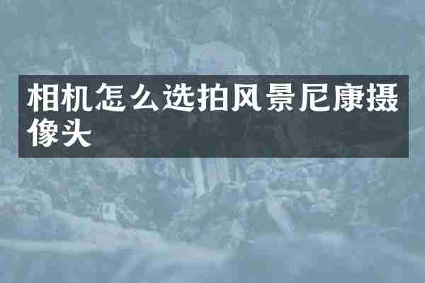相机怎么选拍风景尼康摄像头