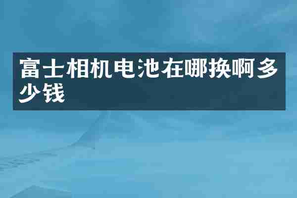 富士相机电池在哪换啊多少钱