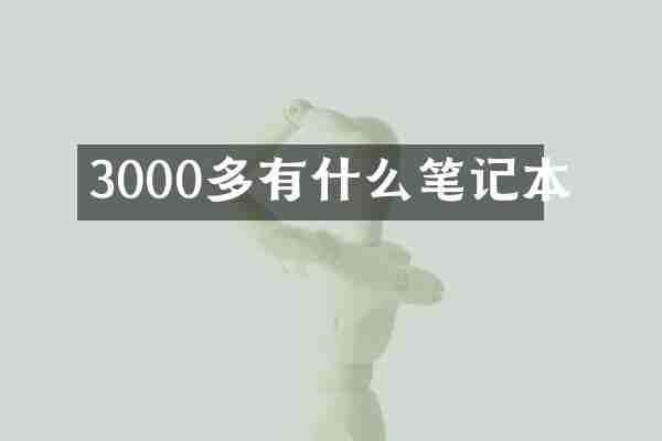 3000多有什么笔记本