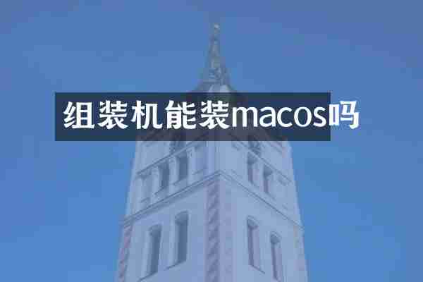 组装机能装macos吗