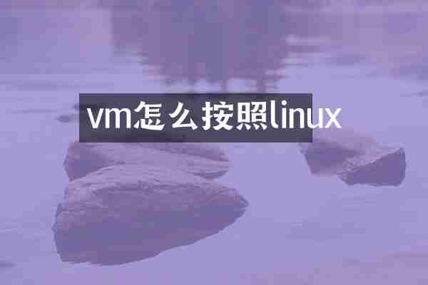 vm怎么按照linux