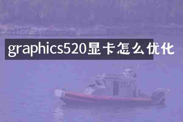 graphics520显卡怎么优化
