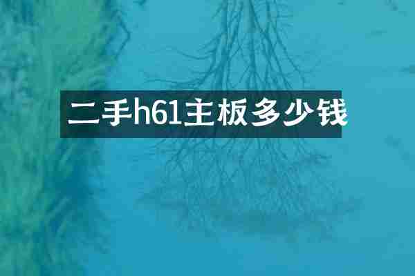 二手h61主板多少钱