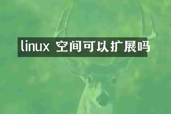 linux 空间可以扩展吗