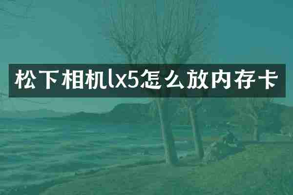 松下相机lx5怎么放内存卡