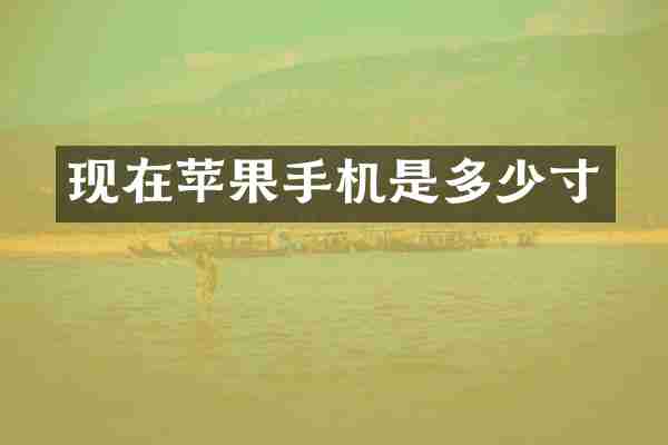 现在苹果手机是多少寸