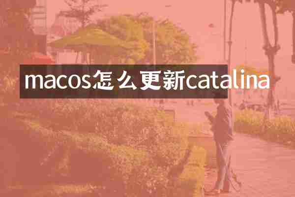 macos怎么更新catalina