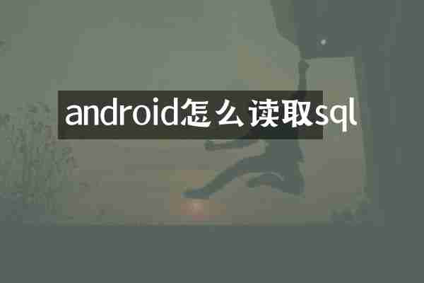android怎么读取sql