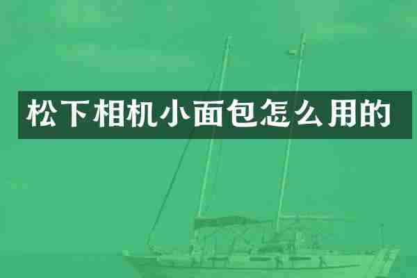 松下相机小面包怎么用的
