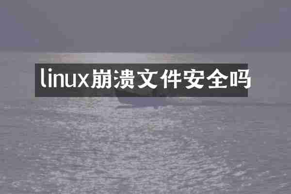 linux崩溃文件安全吗