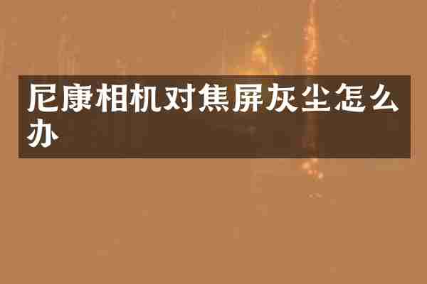 尼康相机对焦屏灰尘怎么办