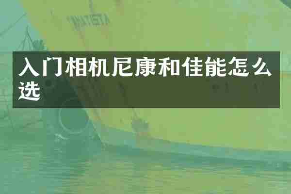 入门相机尼康和佳能怎么选