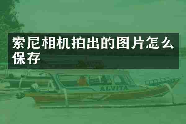 索尼相机拍出的图片怎么保存