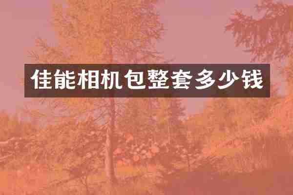佳能相机包整套多少钱