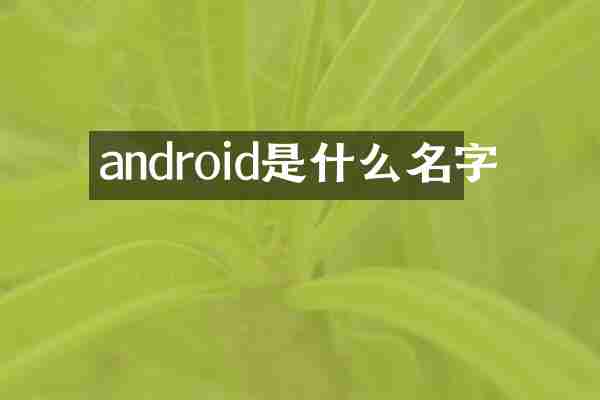 android是什么名字