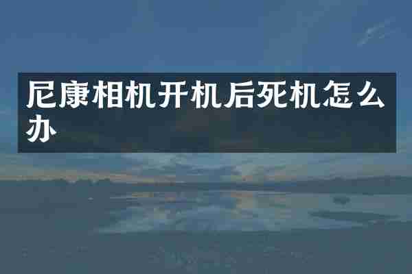 尼康相机开机后死机怎么办