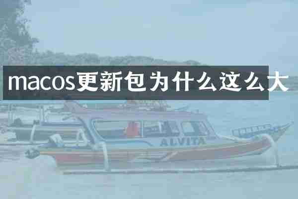 macos更新包为什么这么大