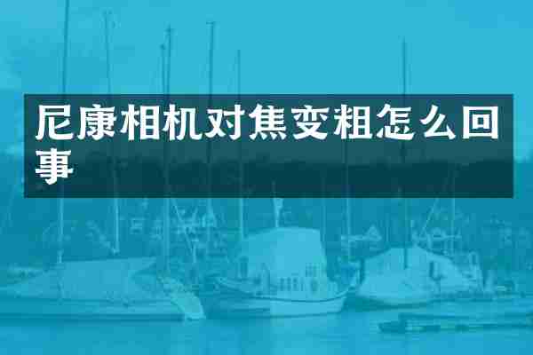 尼康相机对焦变粗怎么回事
