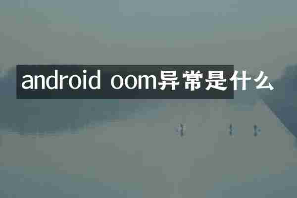 android oom异常是什么