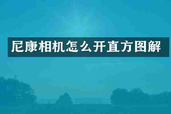 尼康相机怎么开直方图解