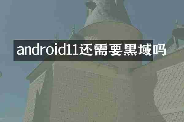 android11还需要黑域吗