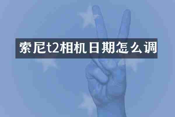 t2相机日期怎么调