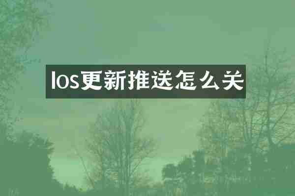 Ios更新推送怎么关