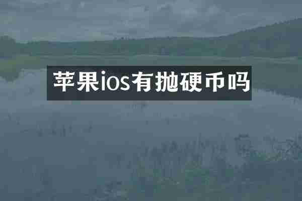 苹果ios有抛硬币吗