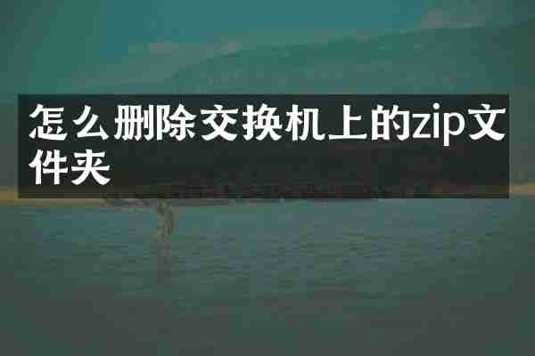 怎么删除交换机上的zip文件夹