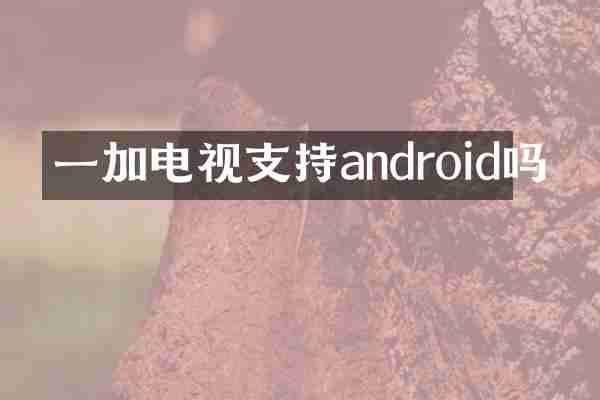 一加电视支持android吗