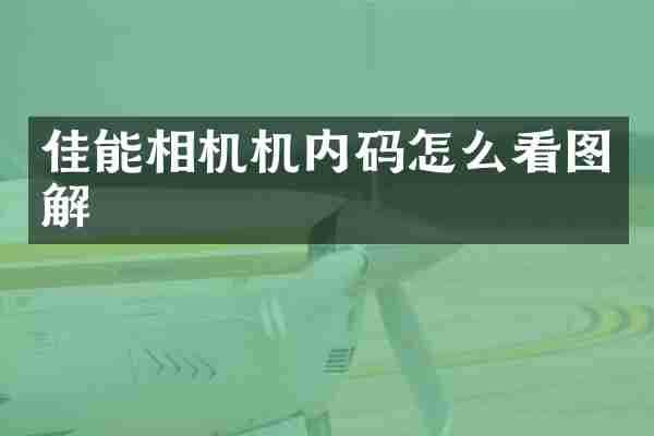 佳能相机机内码怎么看图解
