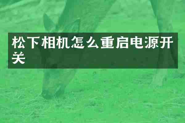 松下相机怎么重启电源开关