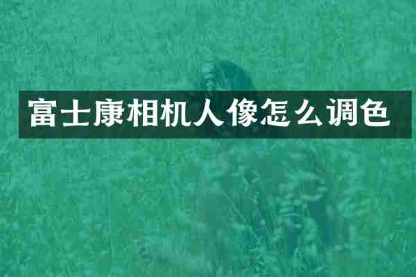 富士康相机人像怎么调色