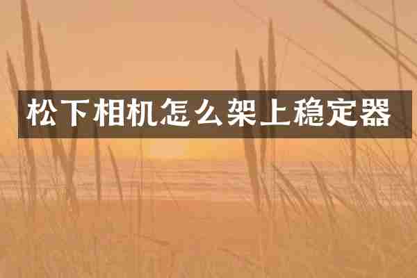 松下相机怎么架上稳定器