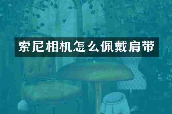 索尼相机怎么佩戴肩带