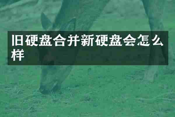 旧硬盘合并新硬盘会怎么样