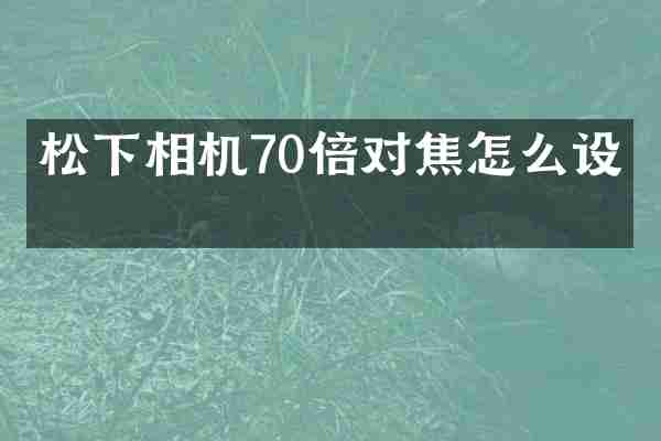 松下相机70倍对焦怎么设置