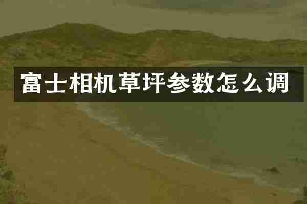 富士相机草坪参数怎么调