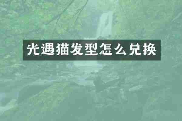 光遇猫发型怎么兑换