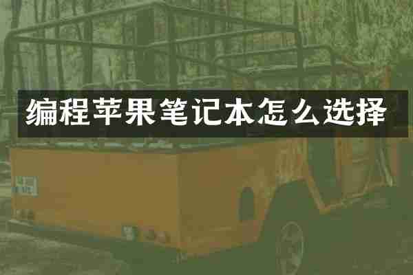 编程苹果笔记本怎么选择