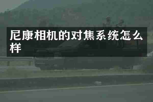 尼康相机的对焦系统怎么样