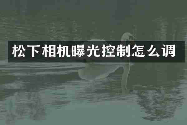 松下相机曝光控制怎么调