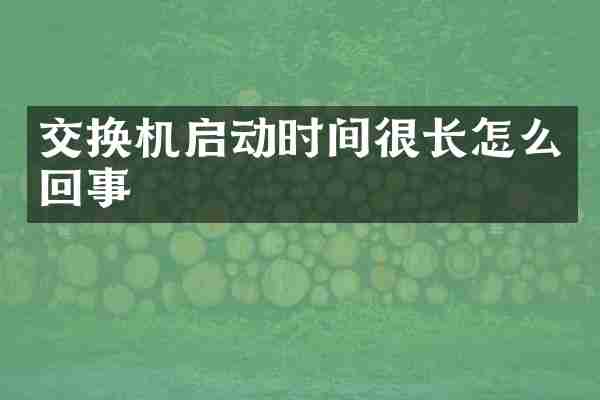 交换机启动时间很长怎么回事